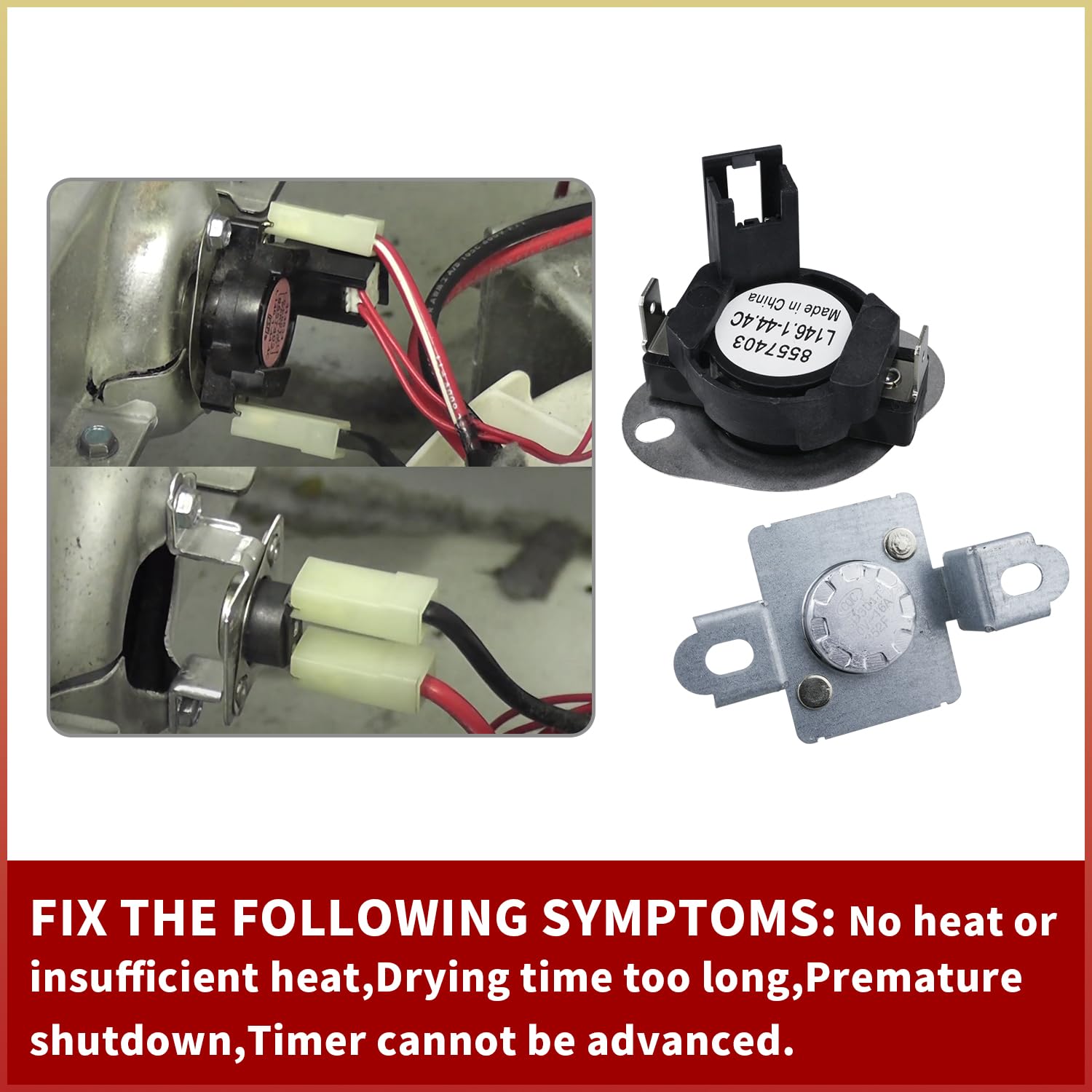 Amazon.com: 280148 Dryer Thermal Cut Off Kit Includes 8557403